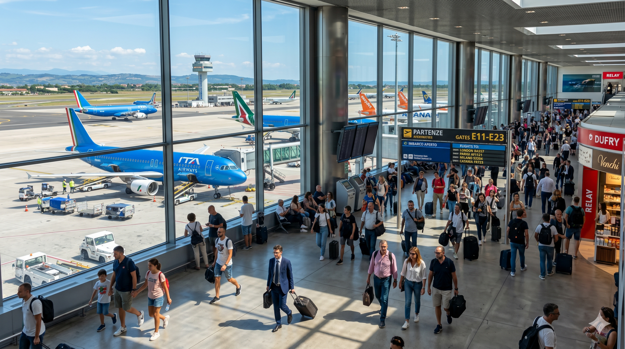 Busiest airports: world and Italy top 20. who’s rising and who’s falling